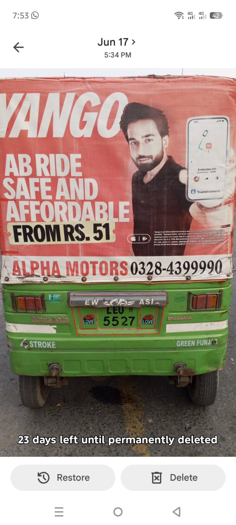 New Asia Auto Rikshaw