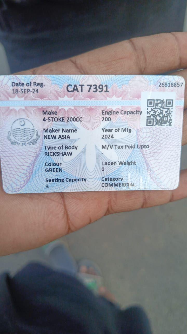New Asia Auto Rikshaw